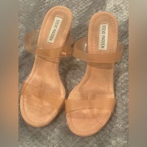Steven Madden, Sandals, 8.5 size, dressy shoes, beige